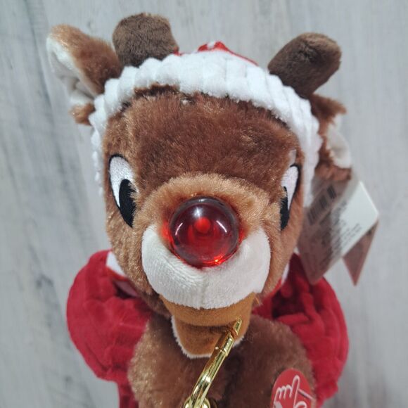 Animated Musical Rudolph Red Nosed Reindeer Playing Sax Christmas Decor Video - Picture 7 of 11